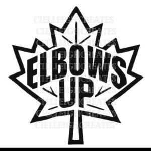 *2 for $20* Elbows Up Canadian Vinyl Decal Sticker Handcrafted
